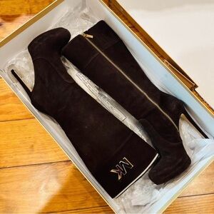 Michael Kors Dark Brown Heeled Boots
